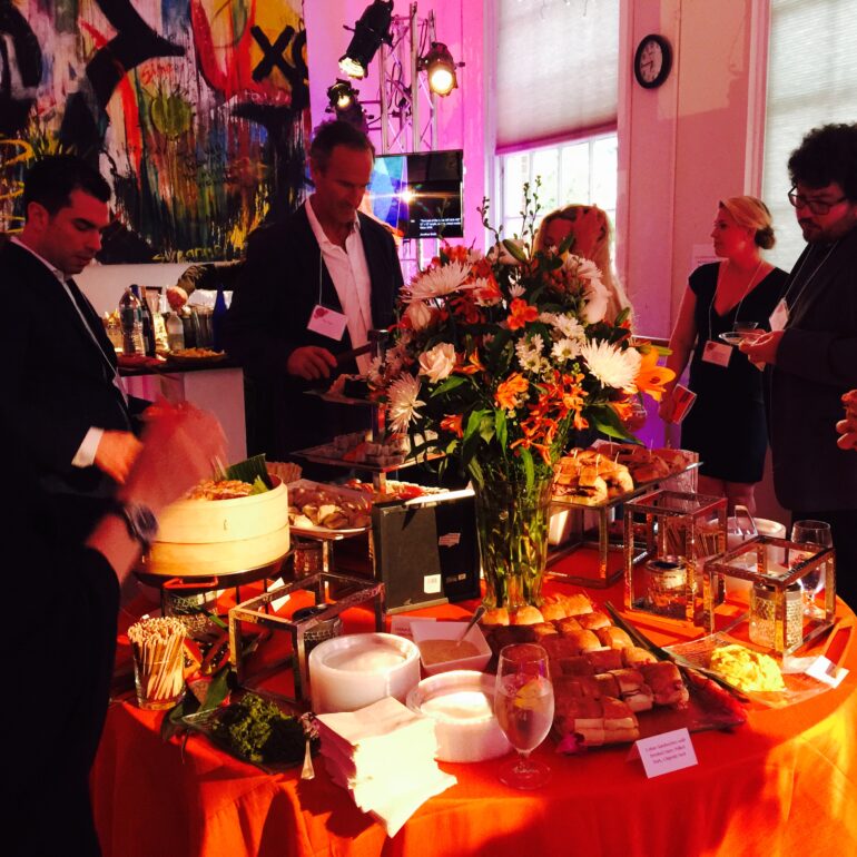 Buffet Table at Dance Studio Fundraiser